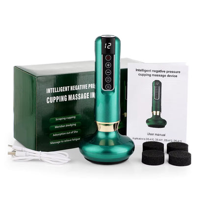 Rechargeable 12 Levels Vacuum Cupping Device 
