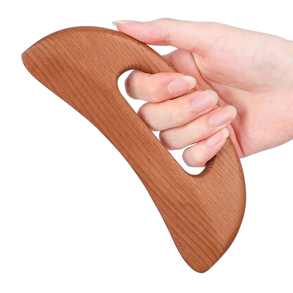 Body Gua Sha Tool Wooden Lymphatic Drainage Tool