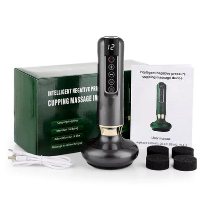 Rechargeable 12 Levels Vacuum Cupping Device 